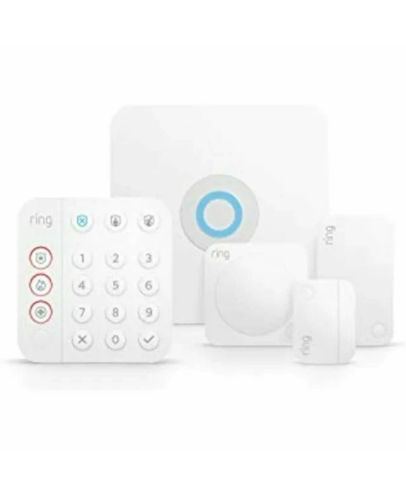 Brand New Ring 2nd Gen 4K18SZ-0EN0 Wireless Indoor Alarm Security Kit - 8 Piece