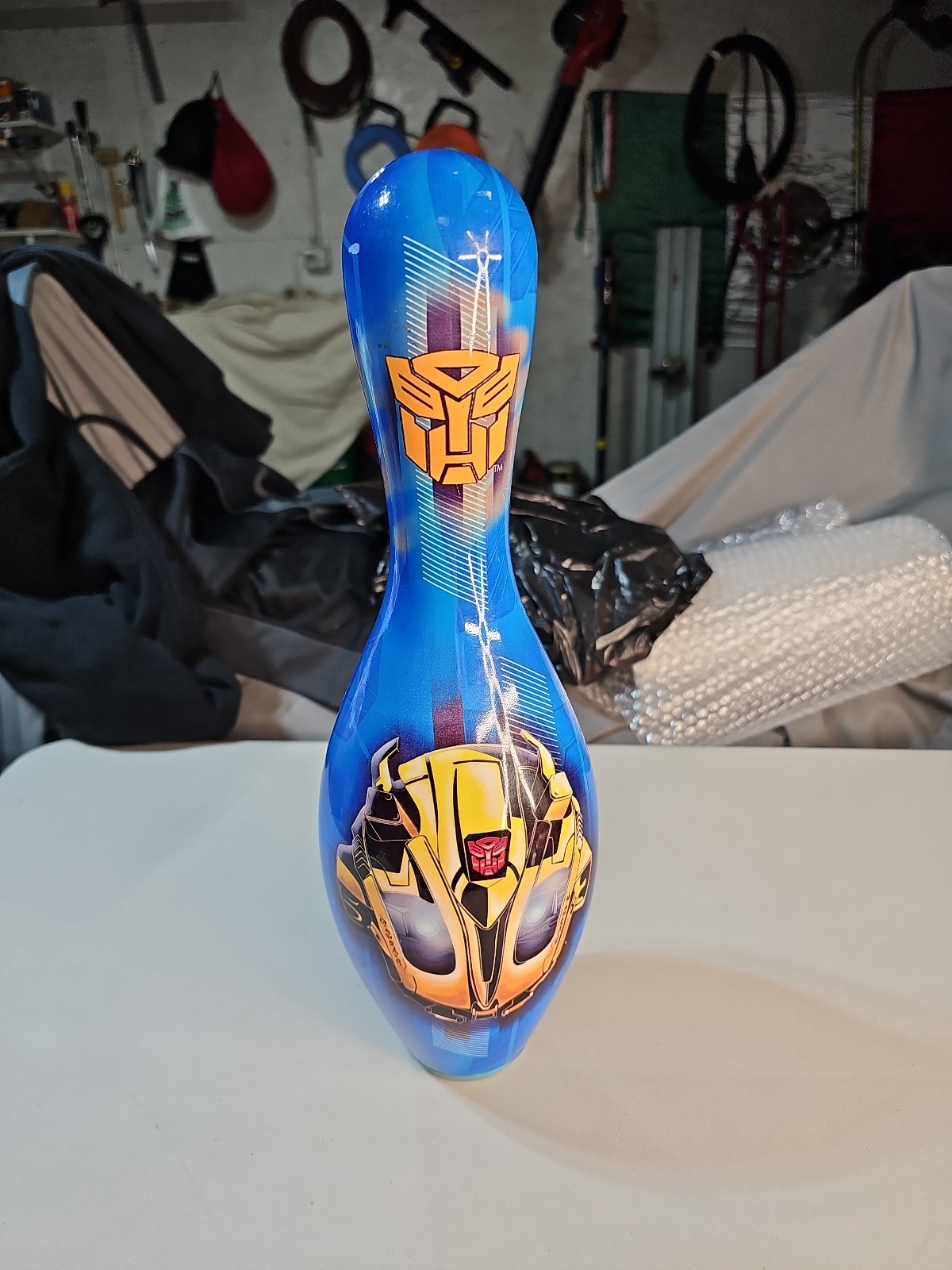 Hasbro Transformers Optimus Prime 15 Collectible Wood Bowling Pin 2010