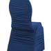 Navy Blue Spandex Ruched Chair Covers