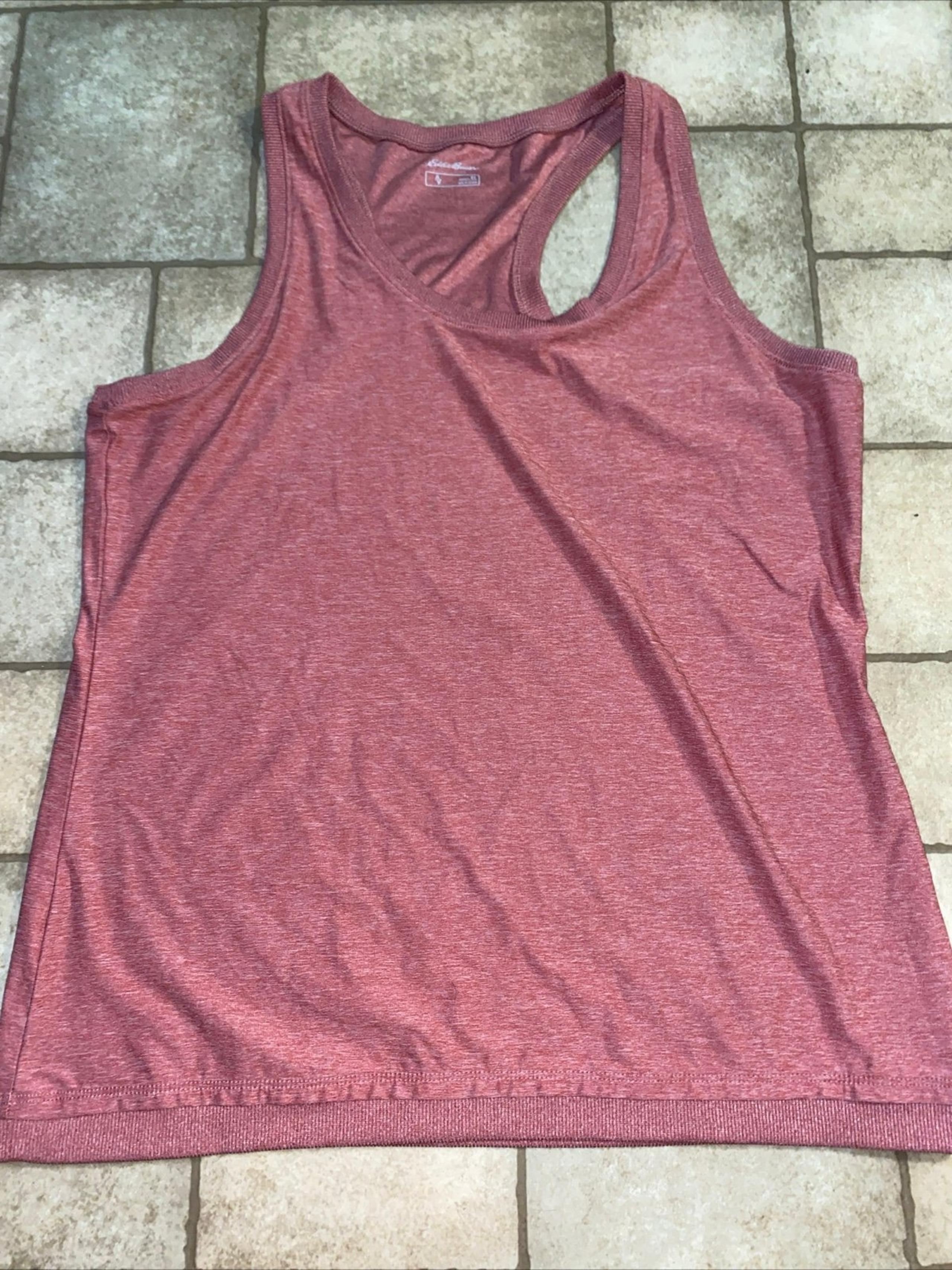 Womens XL Eddie Bauer Tank Top Dusty Red