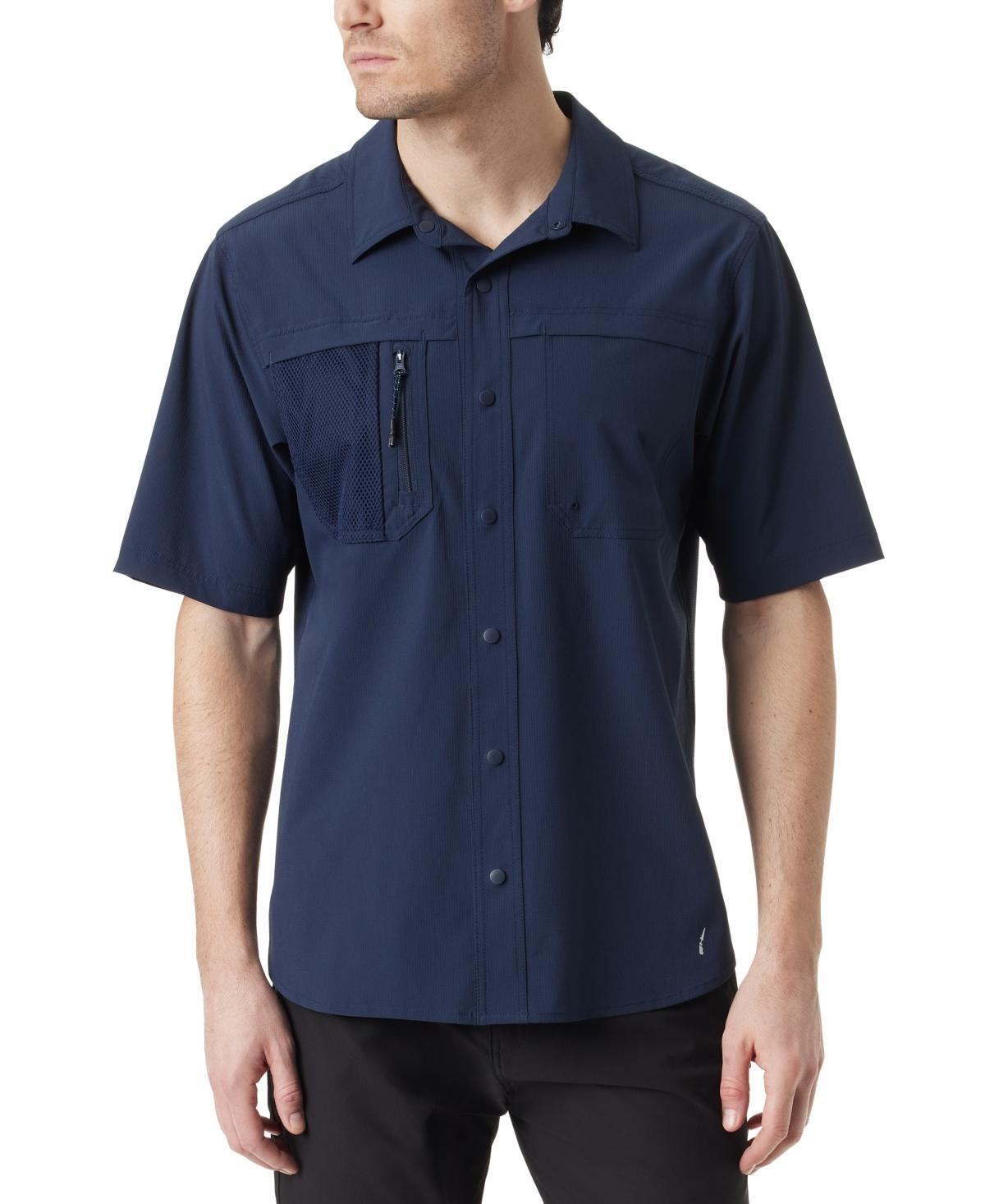 Bass Outdoor Men's Explorer Short-Sleeve Shirt - Navy Blazer M
