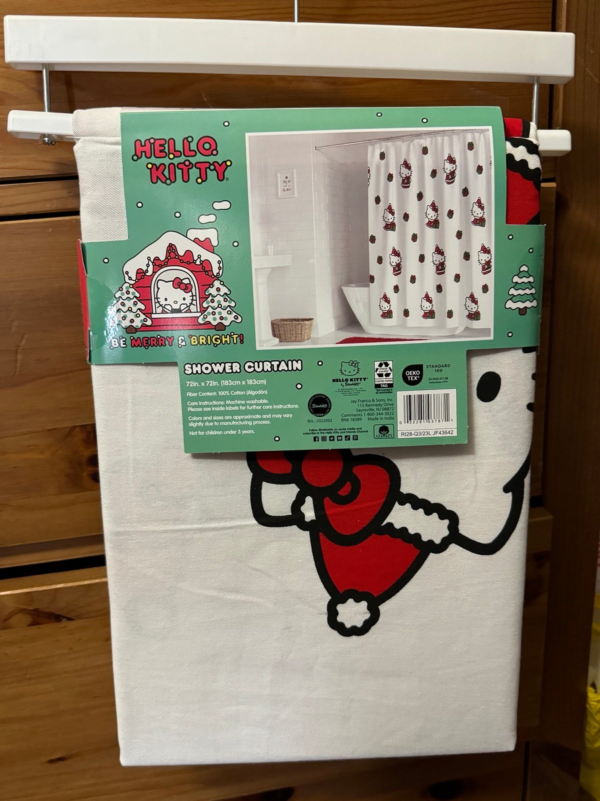 Hello Kitty christmas shower curtains
