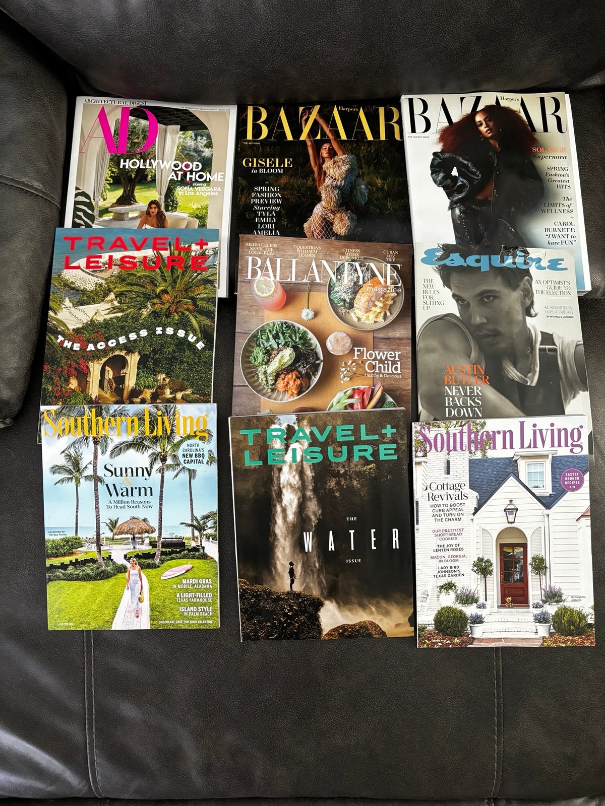 Brand New Magazines 27, Elite, Bazar, Esquire, Southern Living and others