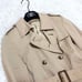 【Cashmere】ANAYI Trench Coat with Liner, Stripe, Beige, Belt