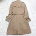 【Cashmere】ANAYI Trench Coat with Liner, Stripe, Beige, Belt