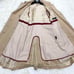 【Cashmere】ANAYI Trench Coat with Liner, Stripe, Beige, Belt