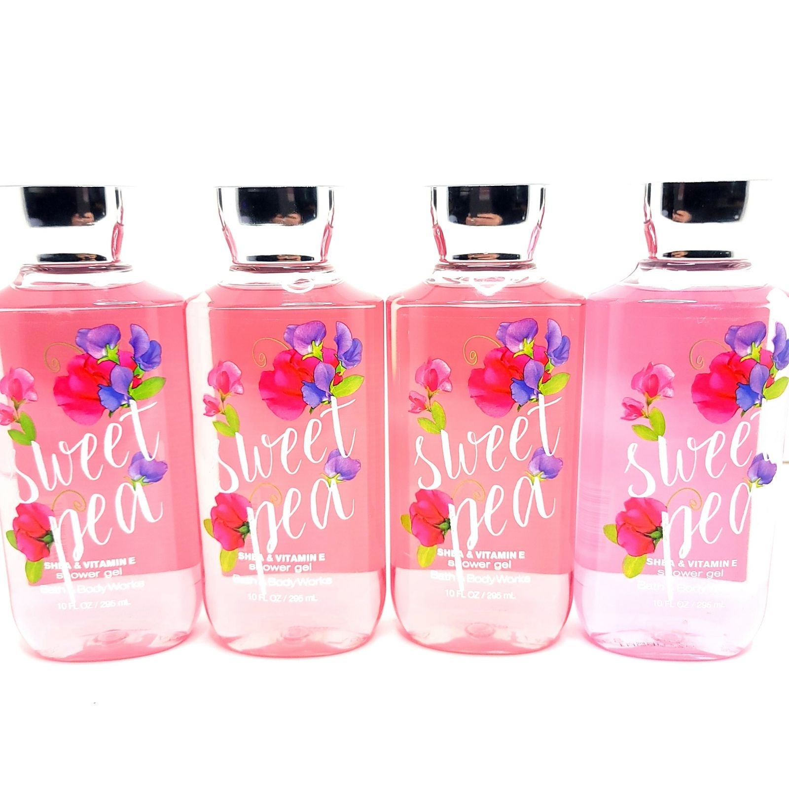 Bath and Body Works Sweet Pea Shower gel 10oz 4 count