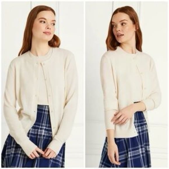 NWT HILL HOUSE HOME THE AUDREY CARDIGAN IN COCONUT MILK