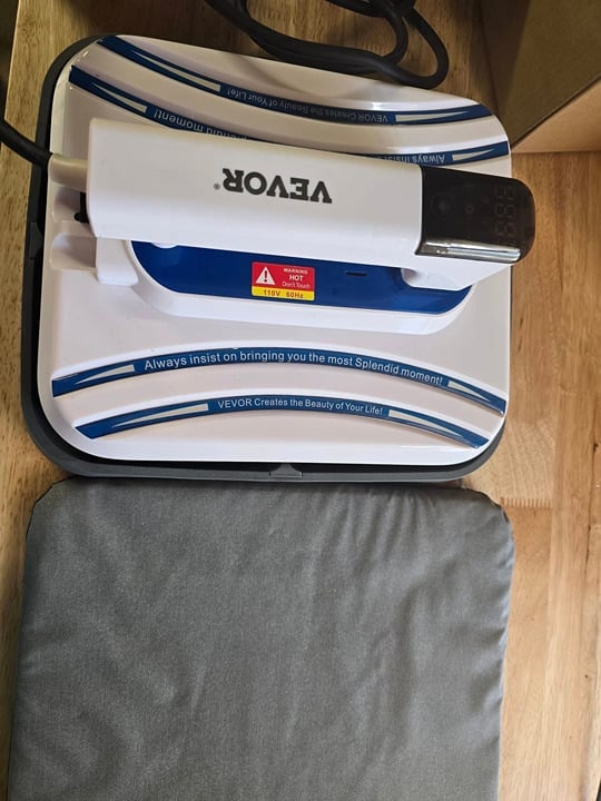 VEVOR Portable Heat Press 12x10 Inch 5 in 1 Heat Press with hat and mug press