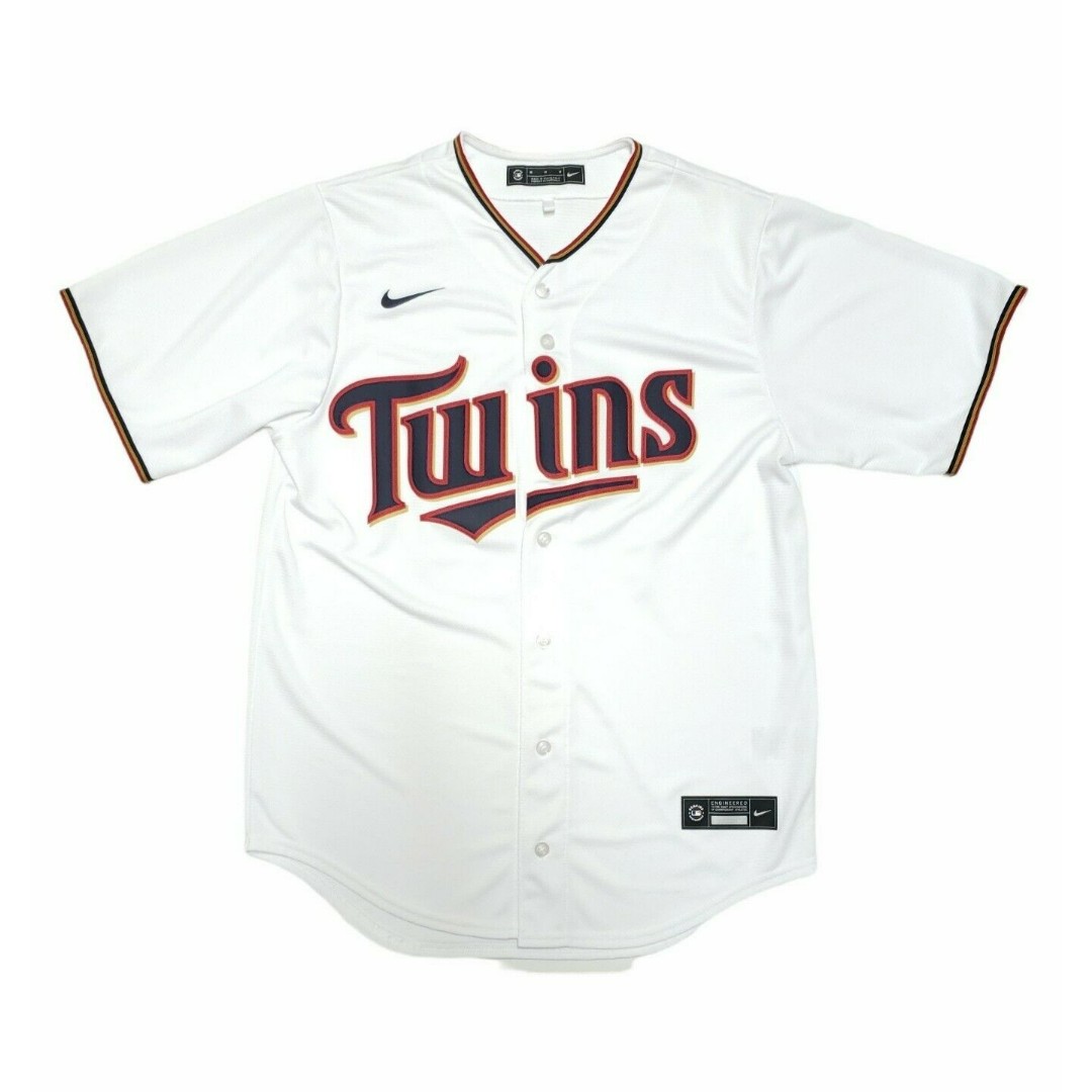 Nike MLB Minnesota Twins Alex Kirilloff #19 White Home Baseball Jersey Medium
