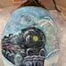 Metzler Bros. Paper Mache Company Train Drop Christmas Ornament. Made in Poland