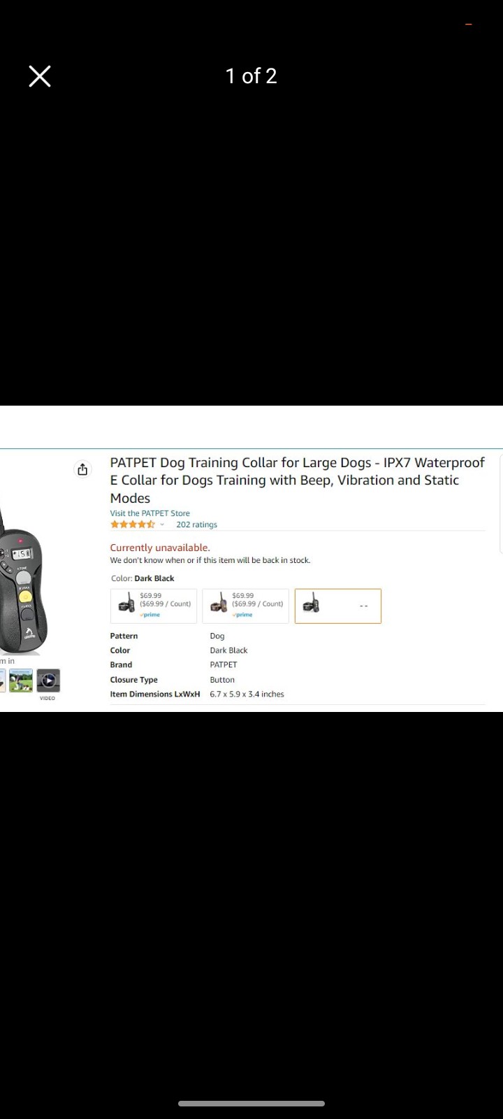 PATPET Three option dog collar