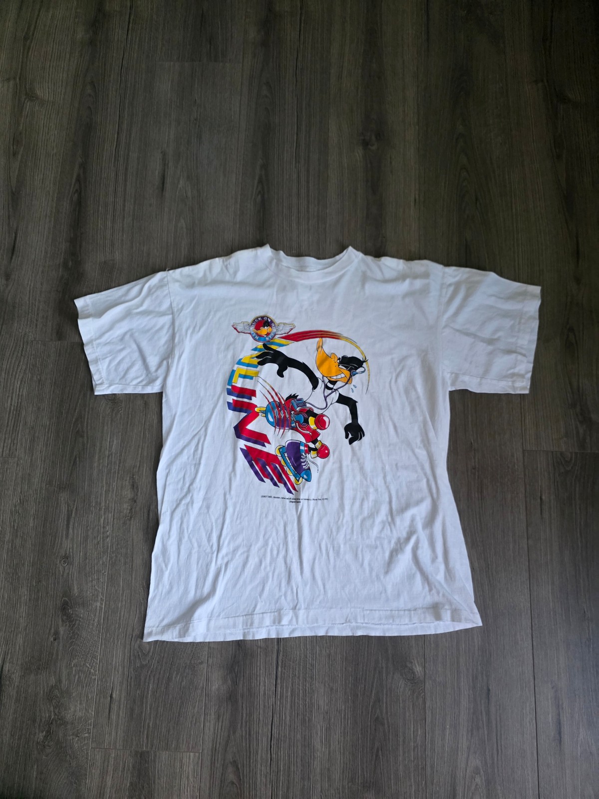 Vintage 1993 Inline Daffy Duck T Shirt Mens Size XL