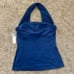 NFL All Sport Couture Blue Indianapolis Colts First Down Halter Top SZ M BNWT