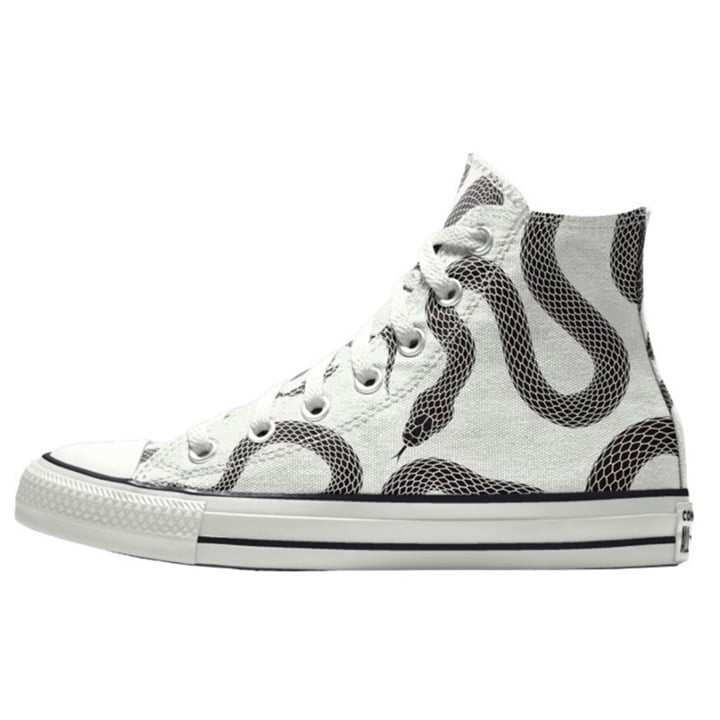Converse Chuck Taylor All Star High Snake Custom White Black size 13 NEW