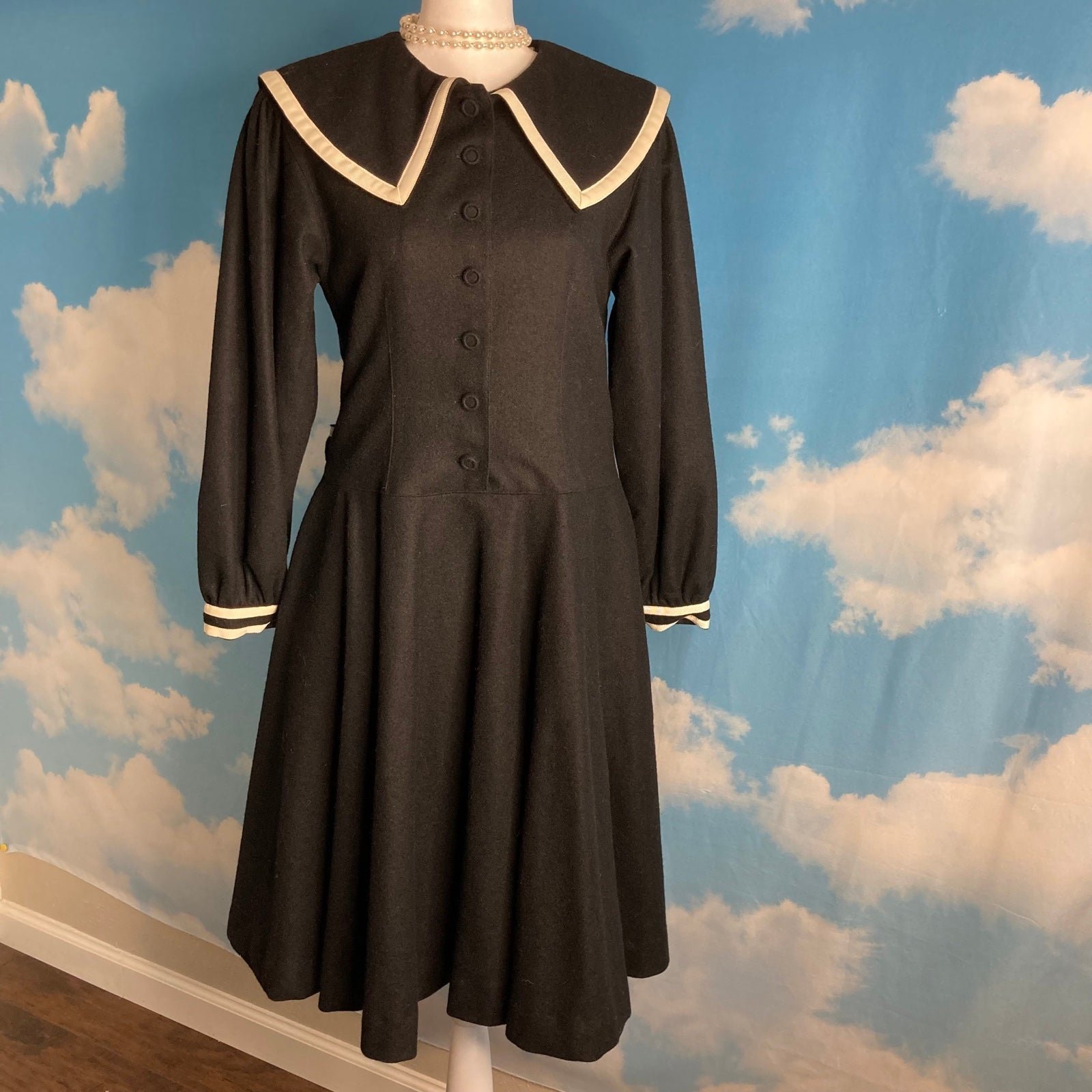 Emily Temple Black Sailor Coat