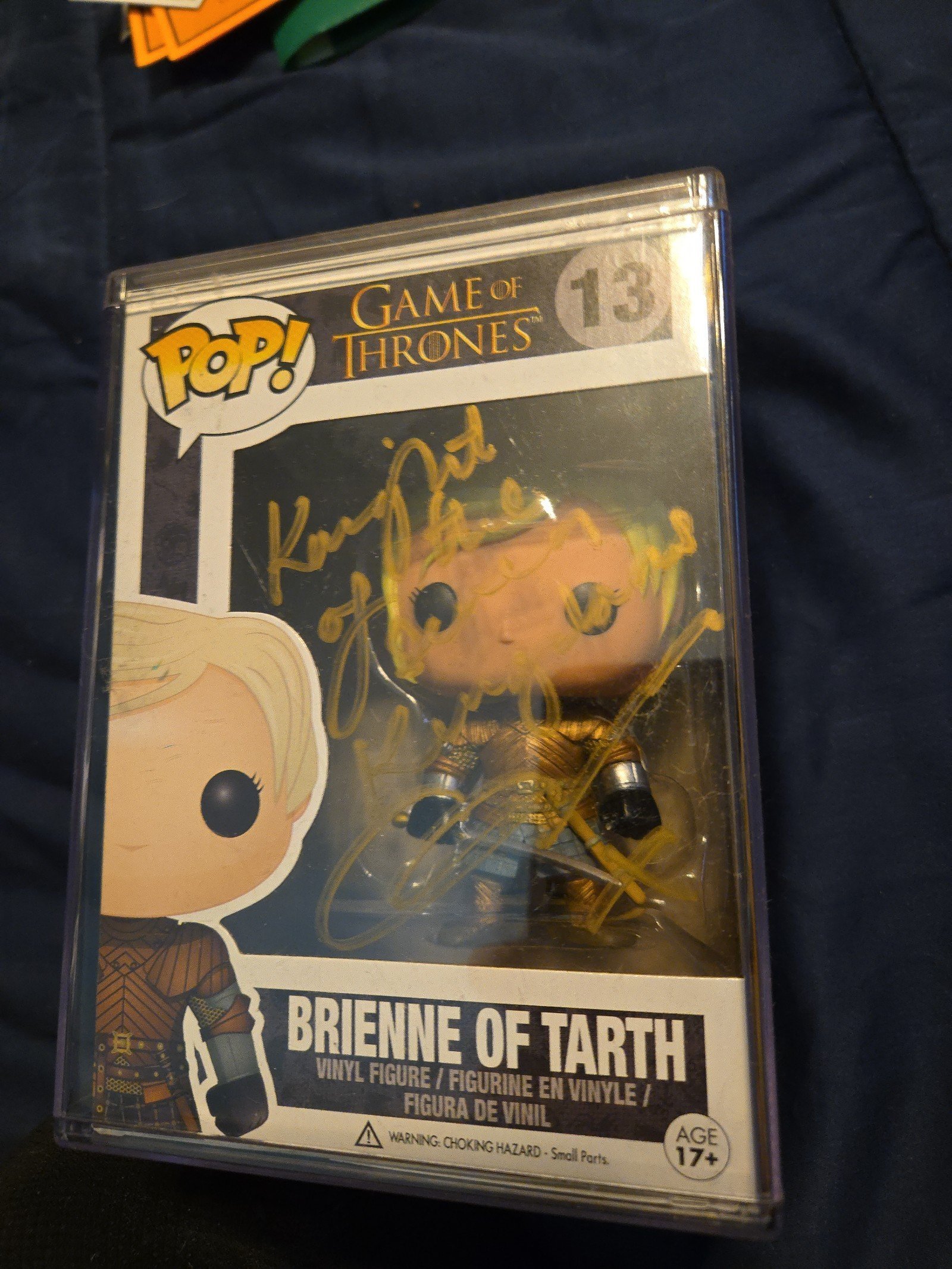 Brienne of Tarth Funko Pop autographed