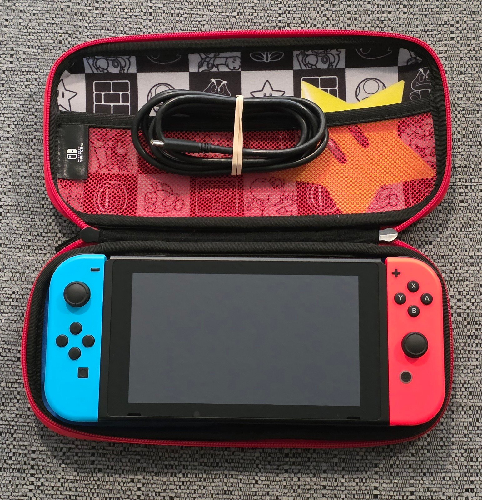 Nintendo Switch with Super Mario Travel Case
