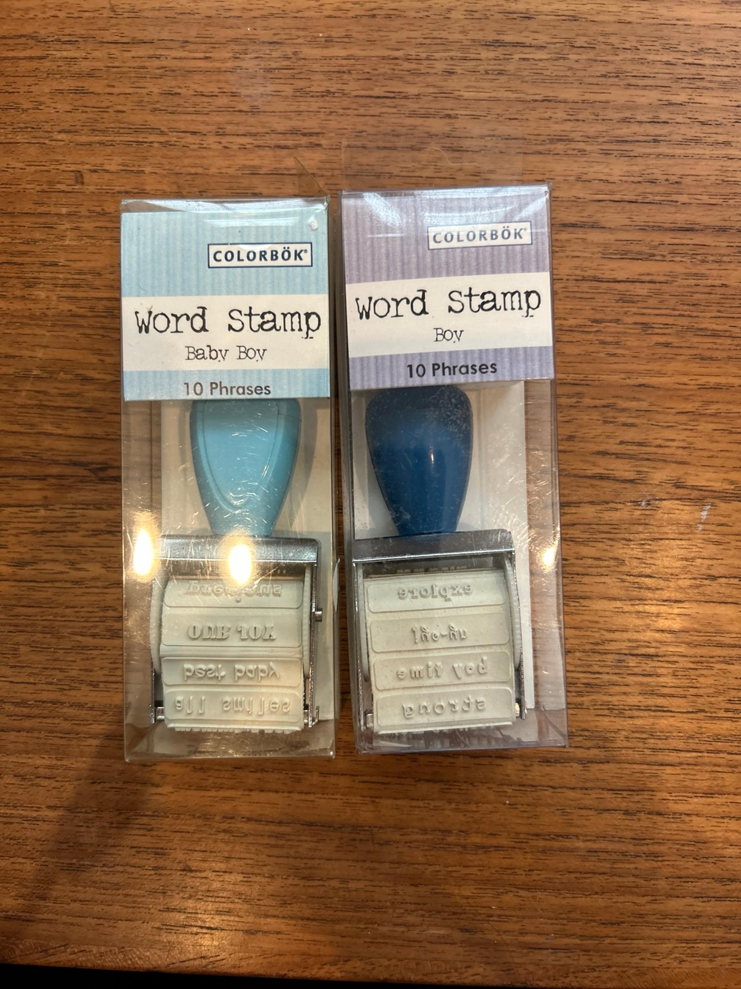 COLORBOK word stamps- Set of 2
