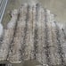 2 Leopard print on Leather Rug Cowhide, #641, New Cowhide Genuine Size 75x66