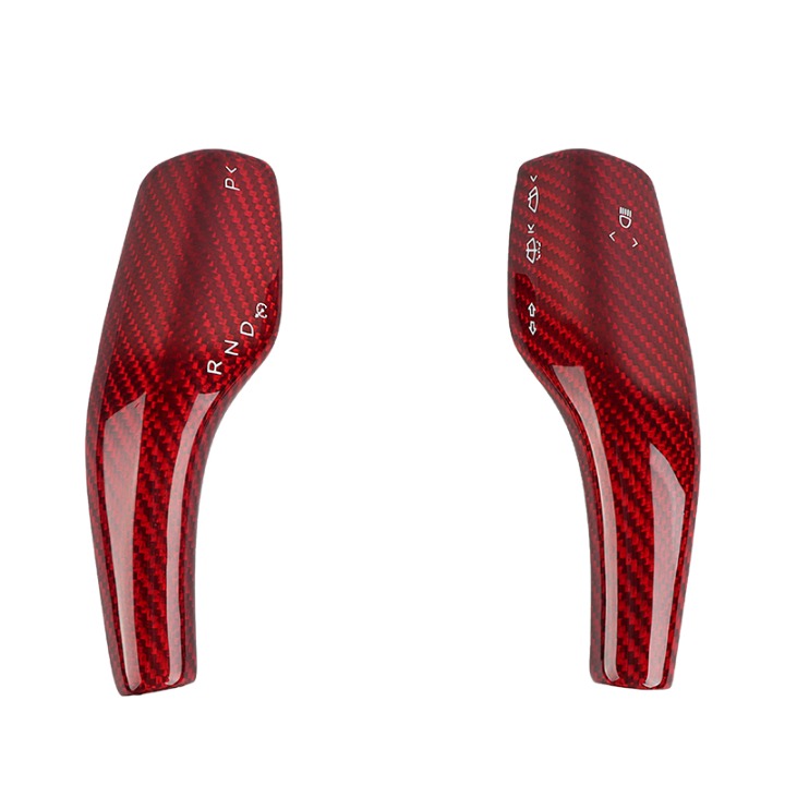 NEW Tesla Model 3 & Y Real Carbon Fiber Steering Wheel Paddle Shift Trim Cover