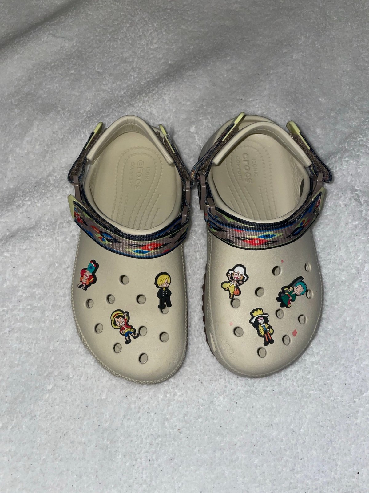 Crocs Hiker Ikat Clogs Children's White Sandals Size M4 W6