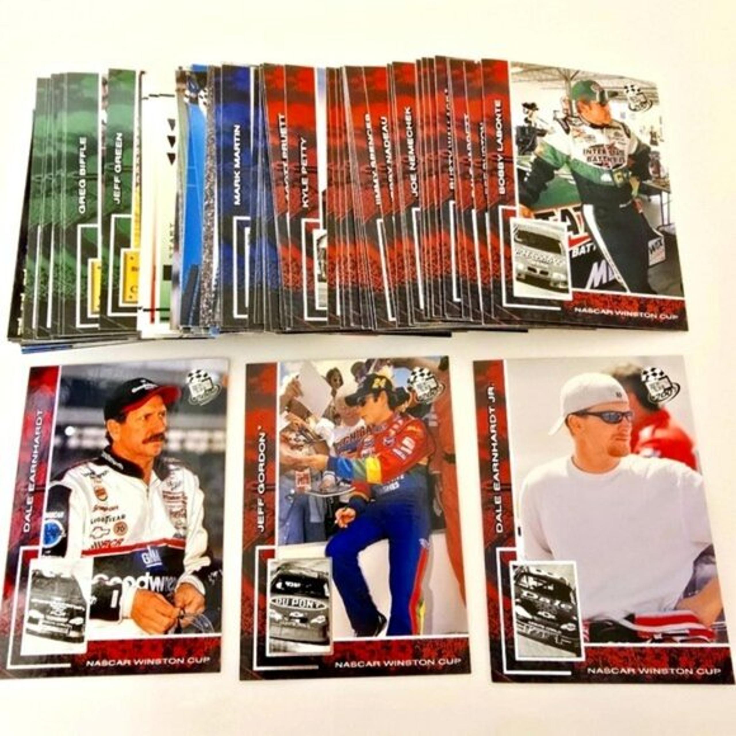NASCAR Trading Card Lot Press Pass 2001 Dale Earnhardt Jeff Gordon Petty Vintage