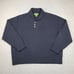 Orvis Lambswool Sweater Mens Size 2XL Black Pullover Shawl Collar Long Sleeve