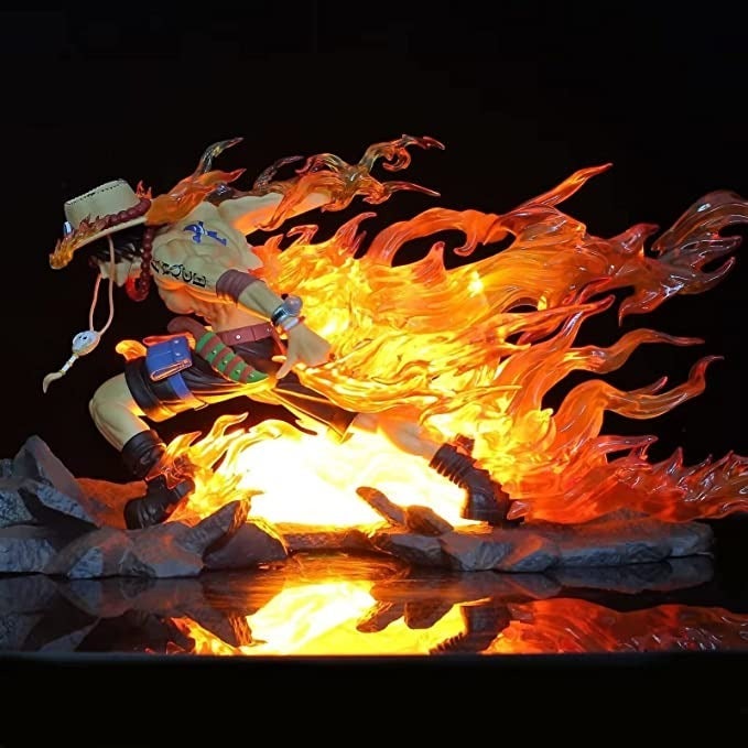 TENGFA Anime One Piece Ace Figure Whitebeard Pirates Portgas·D· Ace Large Figure