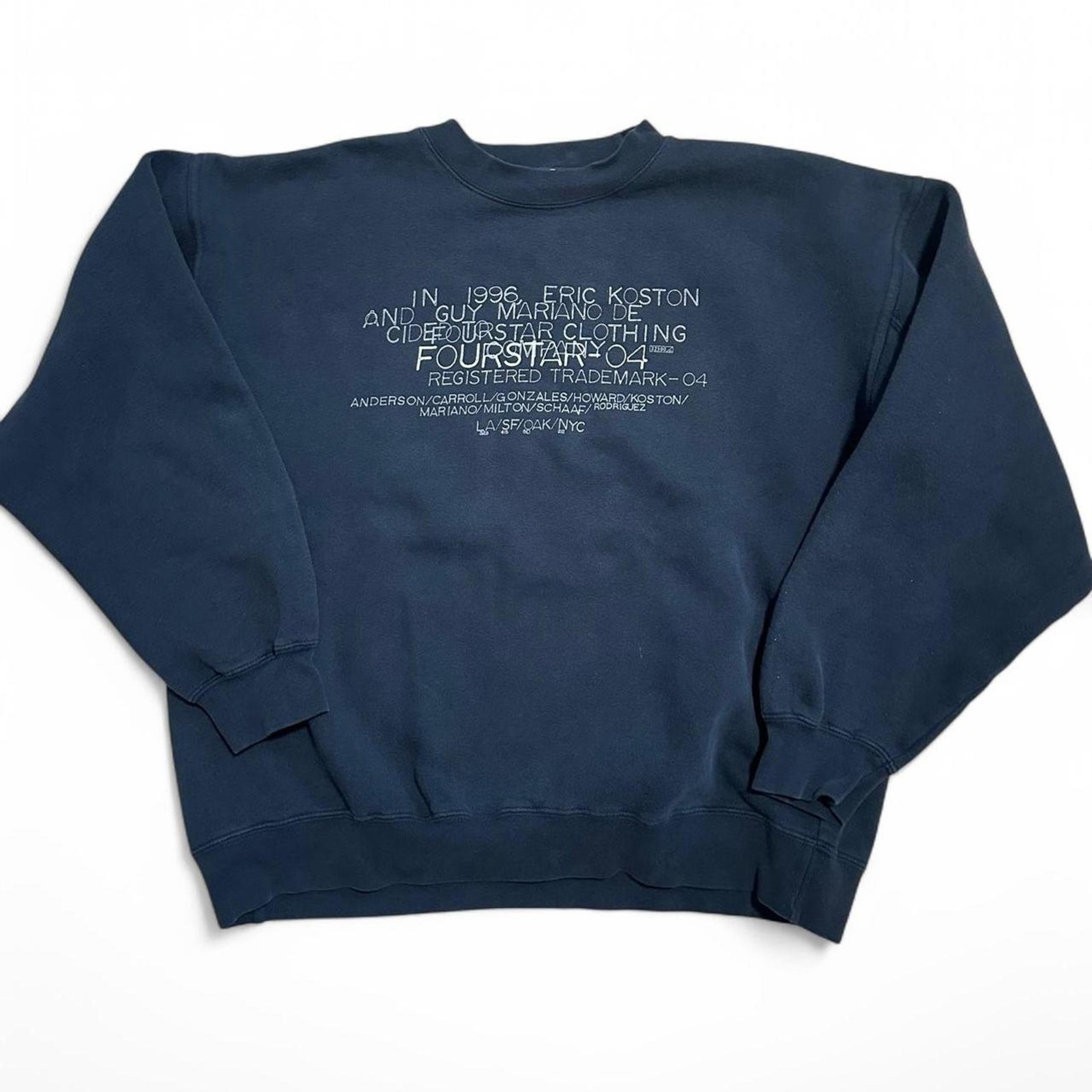 Vintage Fourstar Clothing Skateboarding Crewneck Sweater