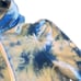 Generation Love Women’s Blue Tie Dye Puffy Shoulder Hooded Sweatshirt