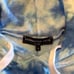 Generation Love Women’s Blue Tie Dye Puffy Shoulder Hooded Sweatshirt