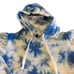 Generation Love Women’s Blue Tie Dye Puffy Shoulder Hooded Sweatshirt