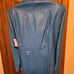 NWT Women's Genuine Leather Sky Blue Jacket, zipper front, size Large