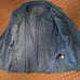NWT Women's Genuine Leather Sky Blue Jacket, zipper front, size Large
