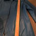 NWT Women's Genuine Leather Sky Blue Jacket, zipper front, size Large