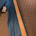 NWT Women's Genuine Leather Sky Blue Jacket, zipper front, size Large