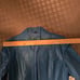 NWT Women's Genuine Leather Sky Blue Jacket, zipper front, size Large