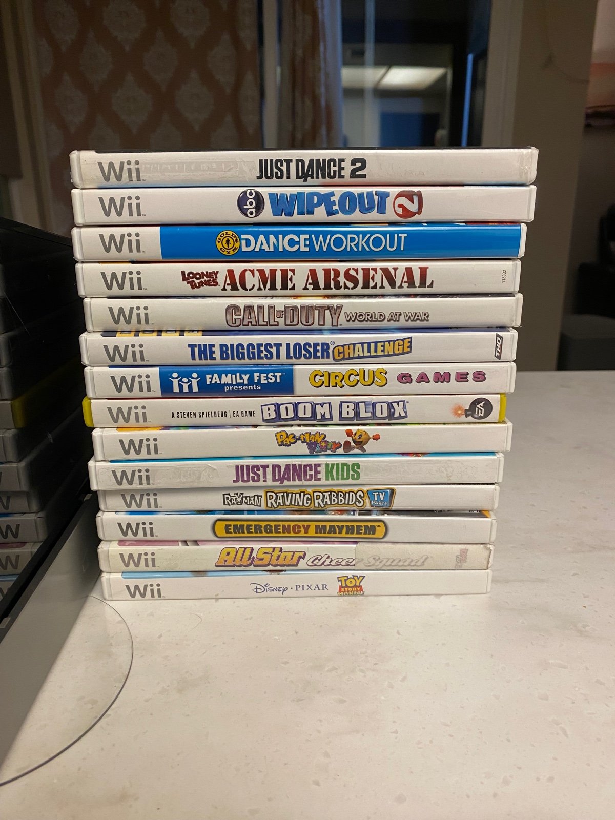 Nintendo Wii Console Black RVL-101 bundle lot Complete outlet With 14 Games