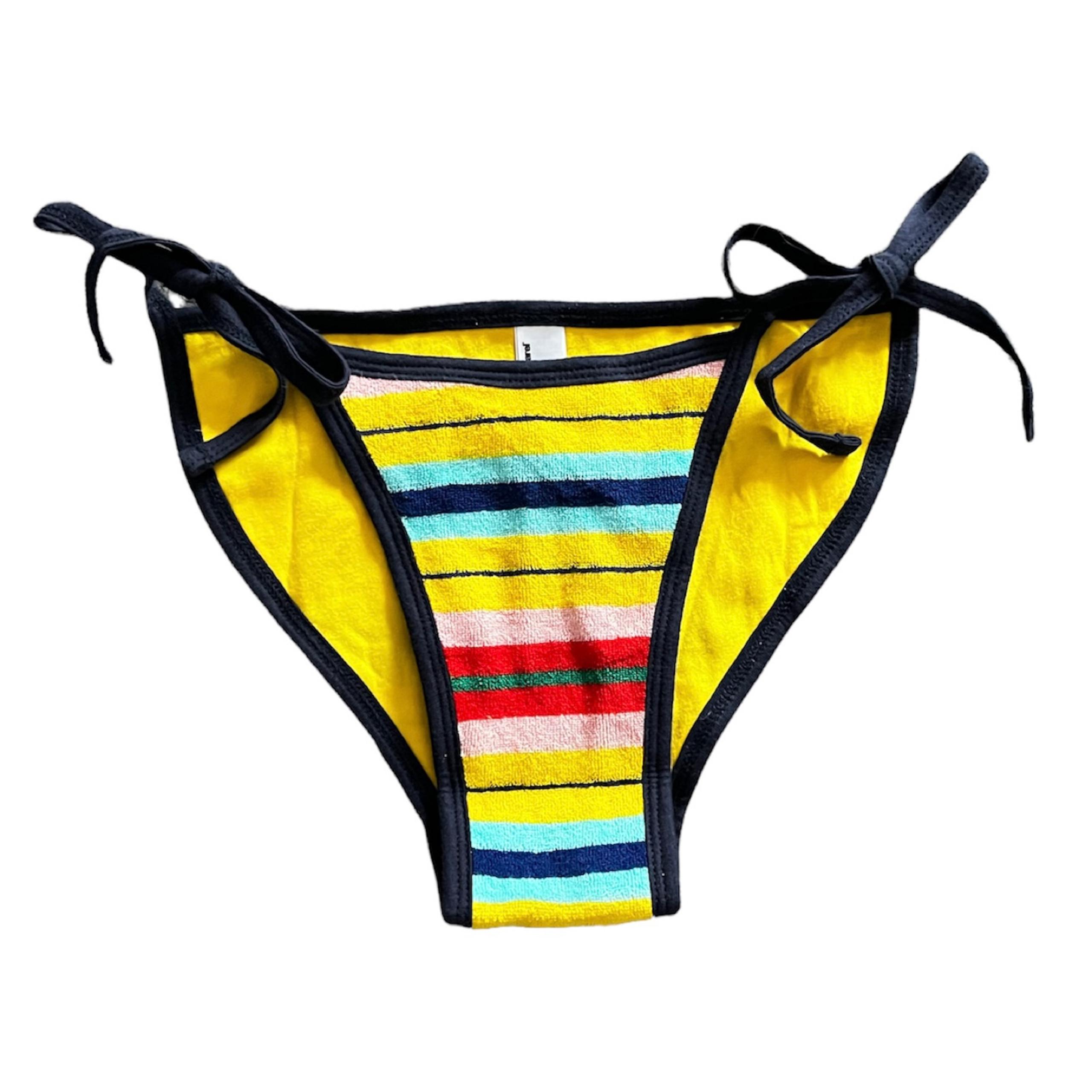 American Apparel Sunset Stripe & Navy Swim Bottom Small