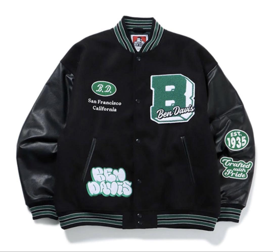 BEN DAVIS Stadium Jacket Black