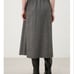 This season's sold-out Mila Owen Mila Owen back-elastic tweed semi-flare skirt in gray, size 0.