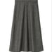 This season's sold-out Mila Owen Mila Owen back-elastic tweed semi-flare skirt in gray, size 0.