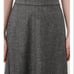 This season's sold-out Mila Owen Mila Owen back-elastic tweed semi-flare skirt in gray, size 0.
