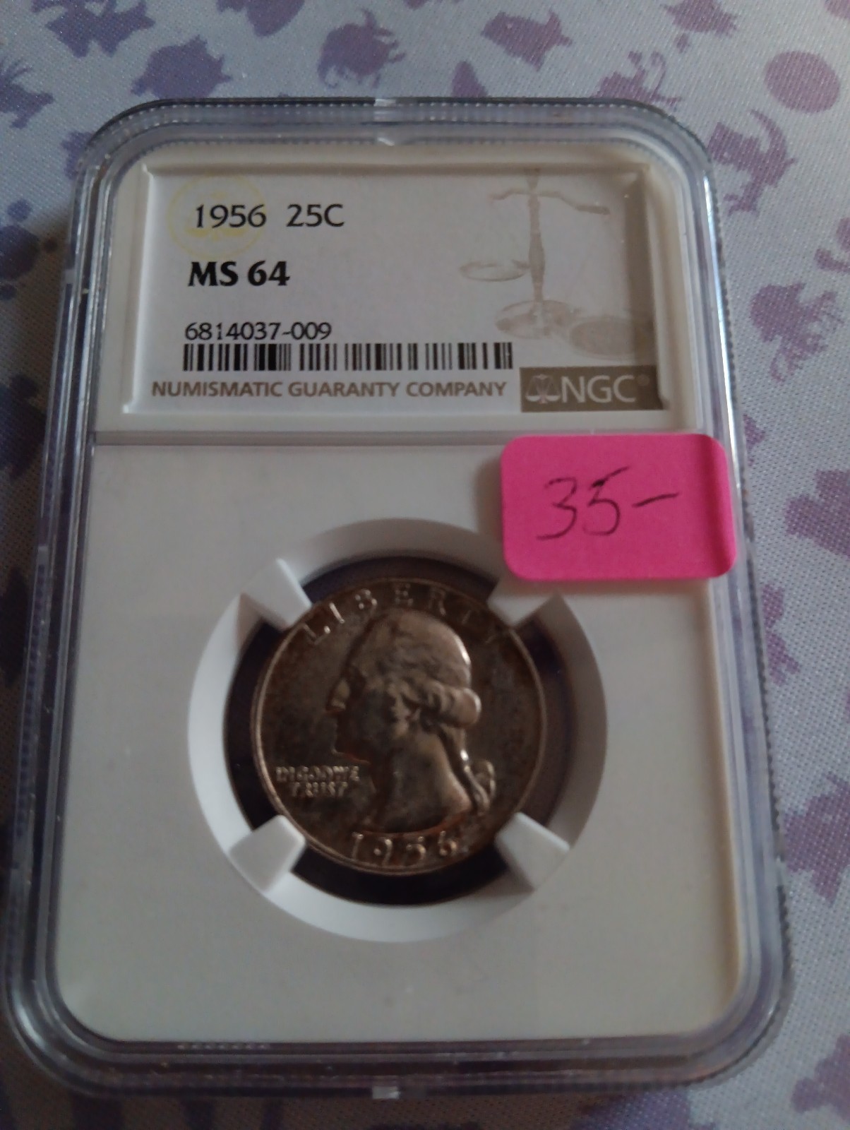 Graded silver quarter