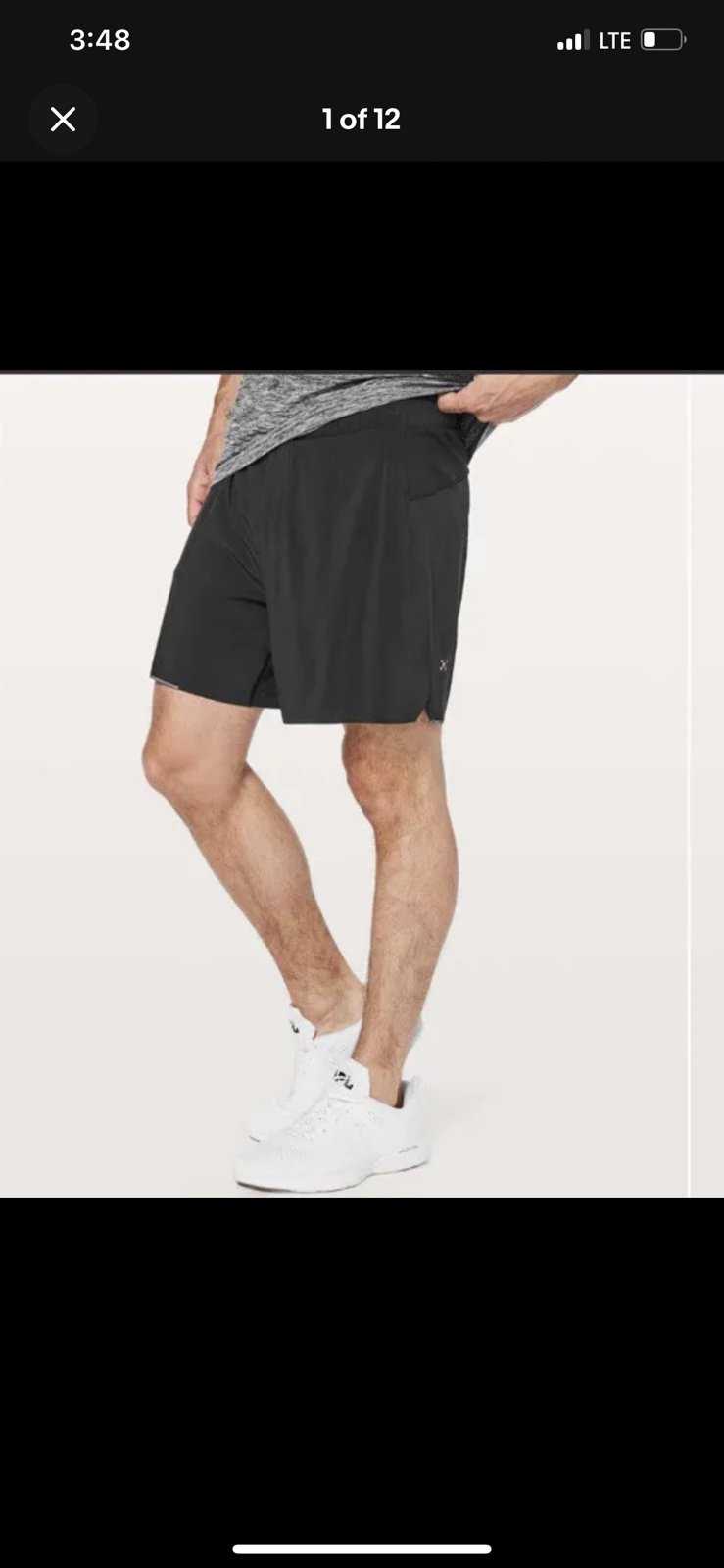 Lululemon Men’s Surge Short *6 Updated Black Size Large