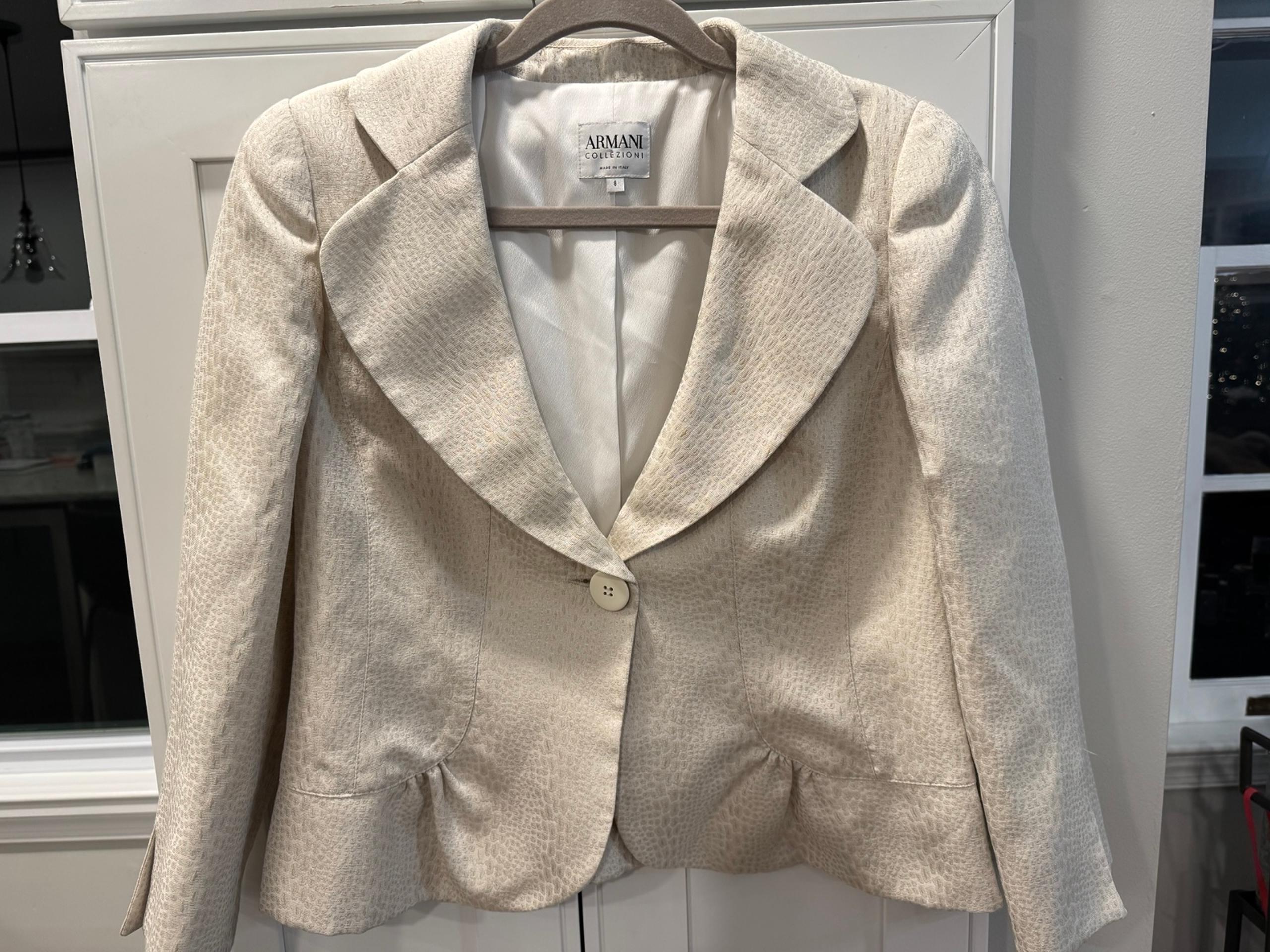 Armani Collezioni Blazer Jacket Size 44 M