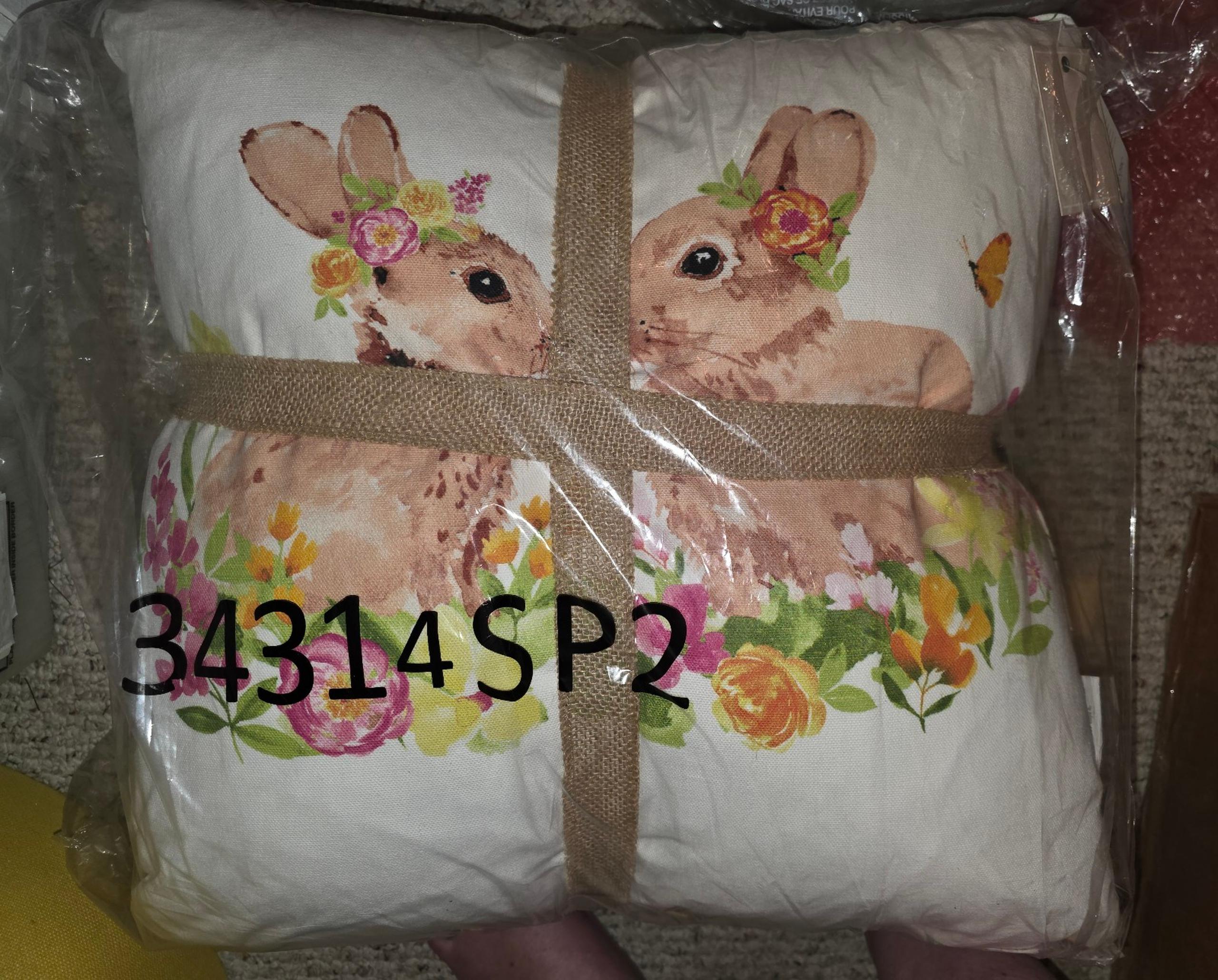 Bunny Pillow 2 pack set BNWT