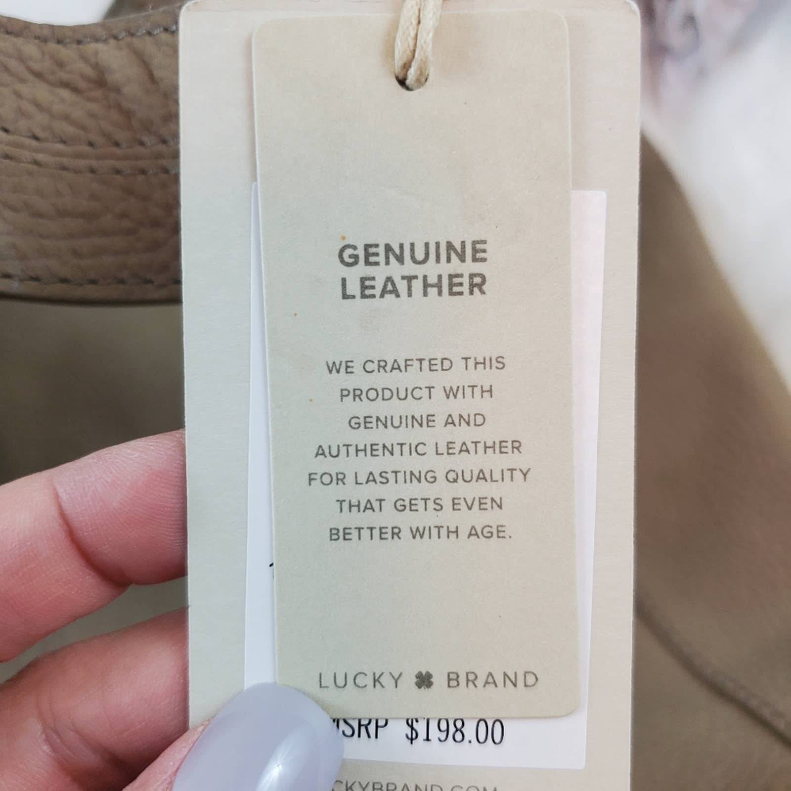 Lucky Brand Patti Leather hotsell Hobo Bag