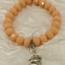 Glass beads bracelets with charm /choose 3 colors as a bundle